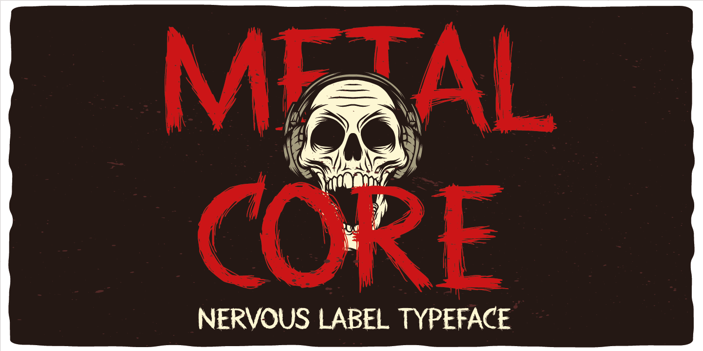 Schriftart Metal Core